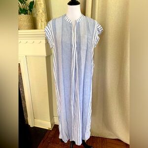Rails woman’s linen suri blue long summer dress size medium